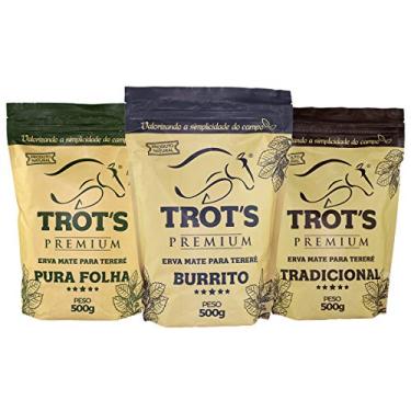 Imagem de KIT COM 3 ERVAS MATE 500G PARA TERERÉ TROT'S PURA FOLHA, TRADICIONAL E BURRITO