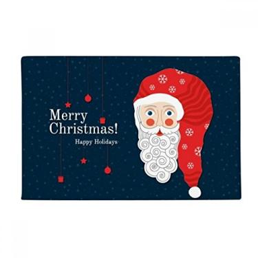 Imagem de DIYthinker Feliz Natal Papai Noel Tapete antiderrapante para porta de banheiro