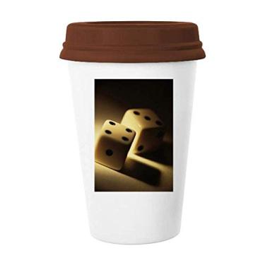 Imagem de Caneca para foto de pontos de jogo de dados Caneca de café Copo de cerâmica Copo de cerâmica