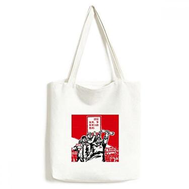 Imagem de Livro Papel, presidente vermelho, Mao Masses, sacola de lona, bolsa de compras, bolsa casual