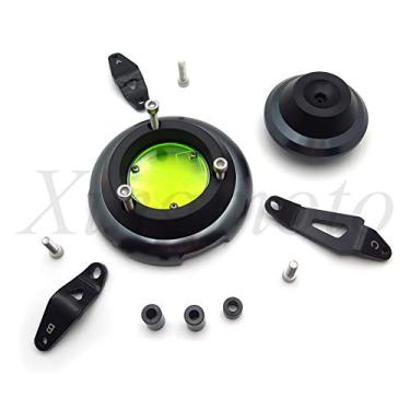 Imagem de NBX- KA-NINJA4-BG - Capa de proteção de motor de motocicleta esquerda kit compatível com NBX- KA-wasaki Ninja 400 2018 2019