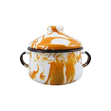 Imagem de Açucareiro 10 Esmaltado Marmorizado Laranja 500 ml - Ewel