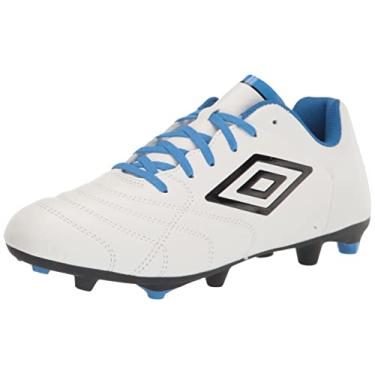 Imagem de Umbro Chuteira masculina Classico Xi Fg, branco/preto/azul, 42