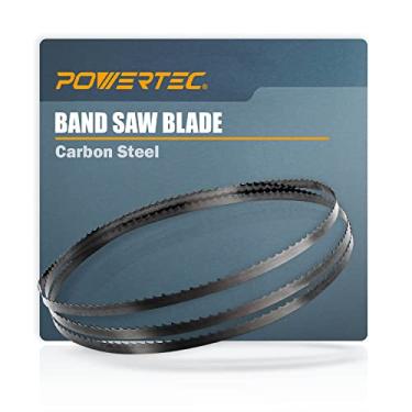 Imagem de POWERTEC Lâminas de serra de fita de 140 cm, lâminas de serra de fita TPI de 0,9 cm x 18 para WEN 3959, Sears Craftsman, Porter-Cable, Ryobi, Delta, B&D e Skil Serra de fita de 23 cm para marcenaria,