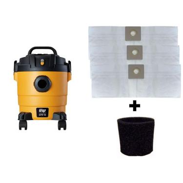 Imagem de Kit 3 Sacos Descartáveis Aspirador Wap Gtw 10 + Filtro Motor