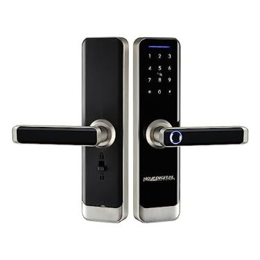 Imagem de Fechadura Inteligente Wi-Fi embutir com Biometria, Senha, Tag e Chave