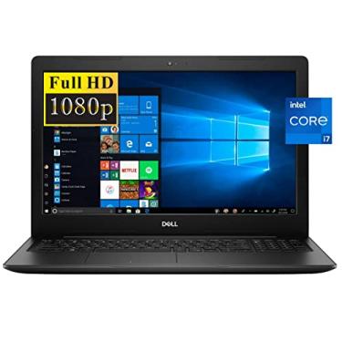 Imagem de Dell Laptop Inspiron 15 3000 2022, tela Full HD 15,6 polegadas, processador Intel Core i7-1065G7, 16 GB RAM, SSD 512 GB, webcam, HDMI, Wi-Fi, Windows 10, preto
