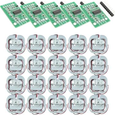 Imagem de 20 Célula De Carga 50 Kg - Sensor De Peso + 5 Modulo HX711