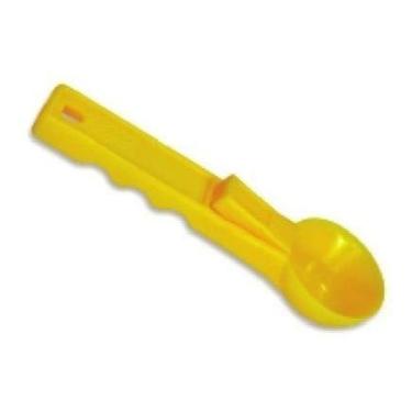 Imagem de Ke Home Colher De Sorvete Plástica Amarela 5,5cm - 18,5cm - 1 Unidade