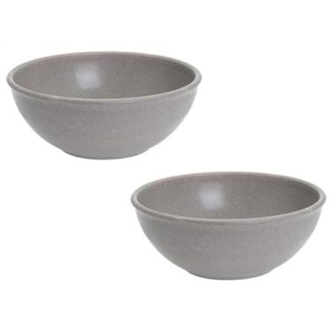 Imagem de Conjunto 2 Tigelas Bowl EVO Sustentável 700ml Sorvete Açaí Sopas Molhos Poke Salada (Cinza)
