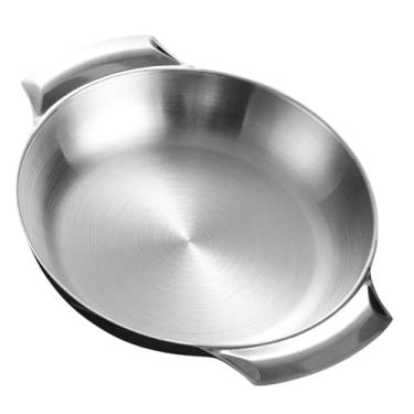 Imagem de Gralara Panela de aço Inoxidável, Frigideira, Panela de Frutos Do Mar Doméstica para Piquenique, Cozinha Doméstica, 18cm