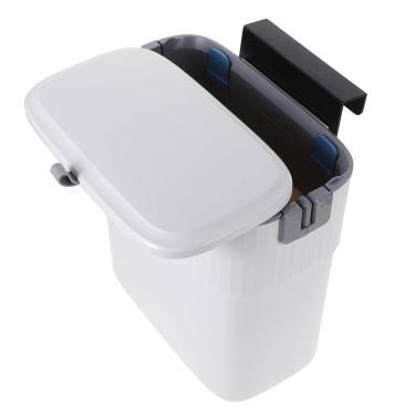 Imagem de PLAFOPE Lata De Lixo Do Banheiro Lata De Lixo Do Armário Lixeira De Banheiro Pequeno Lata De Lixo Automática Lixeira De Cozinha Pequena Abdômen Caixa De Compostagem Branco Doméstico