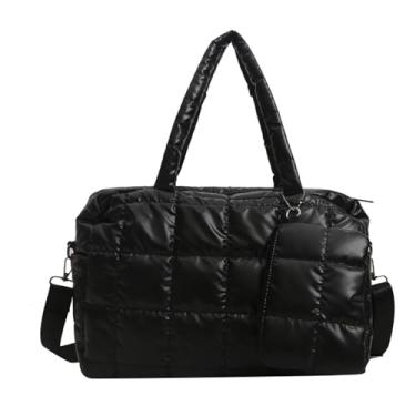 Imagem de Grande saco tote para mulheres Bolsa tote e bolsas de mão Bolsa de ombro satchel Crossbody Top Handle com alça ajustável (B)