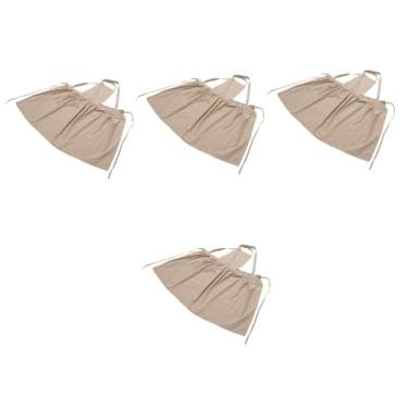 Imagem de Alipis 4 Pcs avental de colete de cozinha coletes femininos vestidos quentes para mulheres tops regata aventais para mulheres com bolsos avental de cozinha doméstico algodão