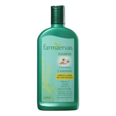 Imagem de Shampoo Camomila Clareador Farmaervas E Amêndoas Hidratante 320ml Melh