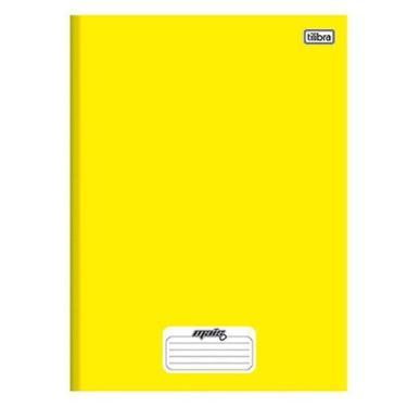 Imagem de Caderno 1 Matéria Costurado Amarelo Mais 96 Folhas Tilibra