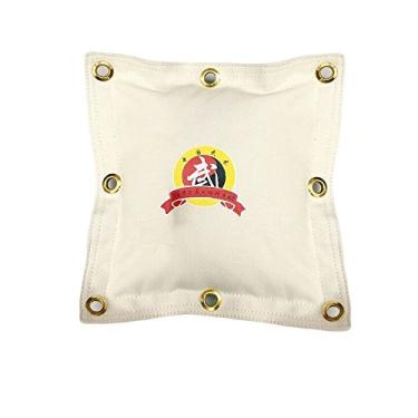 Imagem de ZooBoo Saco de pancadas de lona de parede - Wing Chun arte marcial Kung Fu Kick treinamento de parede boxe suporte de montagem de chute sacos de alvo montados (1 seção 33 x 33 cm)