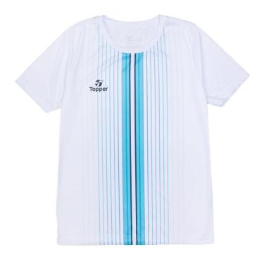 Imagem de Camiseta Feminina Topper Stripes Branco/azul-Feminino
