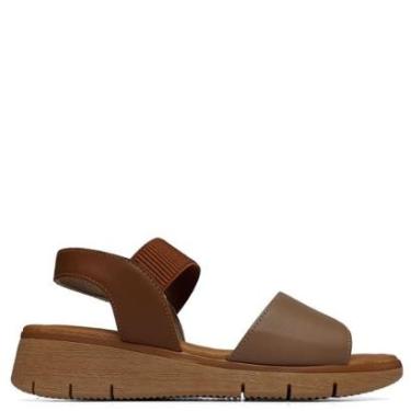 Imagem de Sandália Usaflex Feminina de Plataforma Bicolor-Feminino