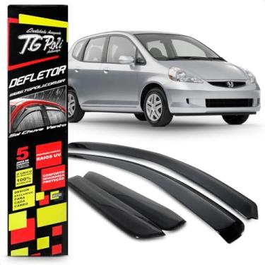 Imagem de Calha Chuva Defletor Inteiriça Slim Fit 4 Portas 2003 2004 2005 2006 2007 2008 Fumê 100% Acrílico