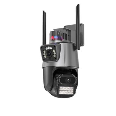 Imagem de BrilhoPuro Câmera de Segurança WiFi 6MP 4K com Lente Dupla, Zoom, e Visão Noturna Colorida