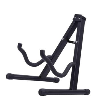 Imagem de Fancyes Suporte de instrumento dobrável universal, suporte de guitarra profissional, suporte de guitarra de piso antiderrapante para banjo baixo accs