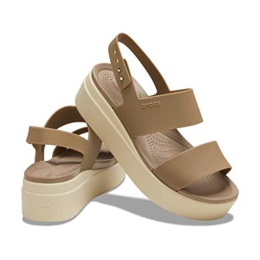 Imagem de Crocs Brooklyn Low Wedge, Cáqui/osso, 39