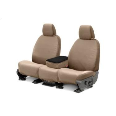 Imagem de Covercraft Capa de assento SeatSaver com ajuste personalizado para modelos selecionados Ford F-150 - à prova d'água (Taupe)