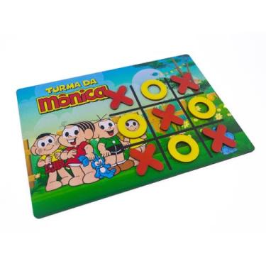 Imagem de Jogo da velha Turma da Mônica Lembrancinha Aniversário 10un