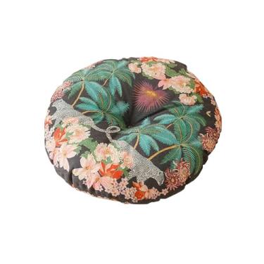 Imagem de Generic Almofada de chão de, macia, conveniente, almofada de cadeira de decoração, almofada circular para quartos, escritório, jardim, varandas, Padrão de Coqueiro