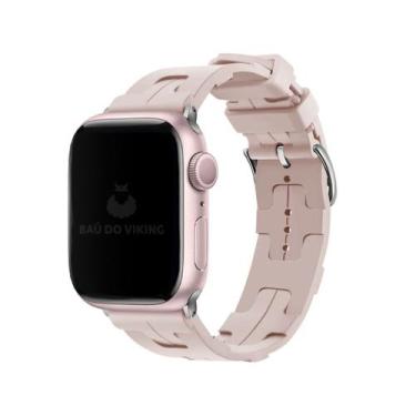 Imagem de Pulseira Fecho Single Tour Silicone Compatível com Apple Watch - Baú d