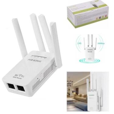 Imagem de Roteador Sem Fio PixLink WR09 2800mts 300Mbps Preto Bivolt - Pix Link