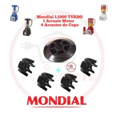 Imagem de 1 Arraste do Motor + 4 Arrastes do Copo Liquidificador Mondial L-1000