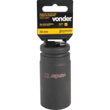 Imagem de Soquete Sextavado Impacto Longo 3/4" 30mm Aço Cromo Vonder