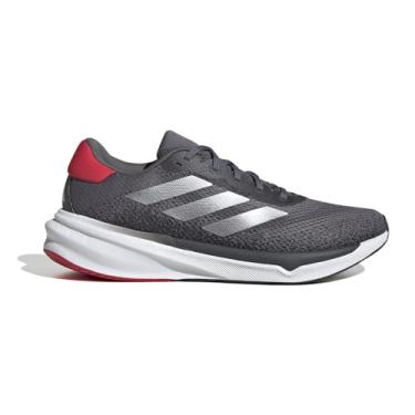 Imagem de adidas Tênis masculino Supernova Stride, Cinza/Branco/Better Scarlet, 44