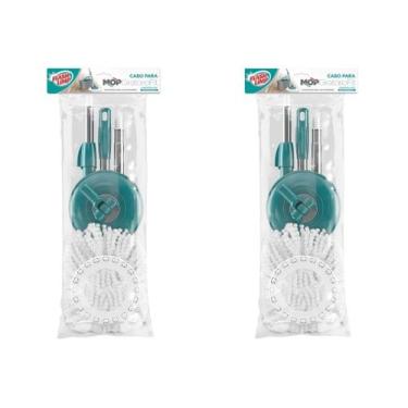 Imagem de Kit Com 2 Cabo P/ MOP Giratório Fit Flash Limp Kit Completo E Original