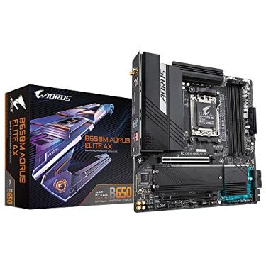 Imagem de PLACA MAE GIGABYTE B650M AORUS ELITE AX DDR5 WIFI SOCKET AMD AM5 RYZEN SERIE 7000 - B650M A ELITE AX