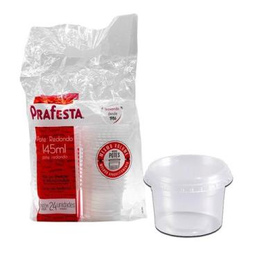 Imagem de Pote Red. 145 Ml Com Tampa 24 Unds Freezer E Micro-Ondas - PRAFESTA, U