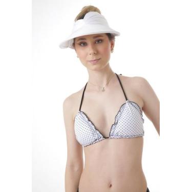 Imagem de Cortininha Ripple Bolinha Preta/Branco Dupla Face Preto - Mariazinha d