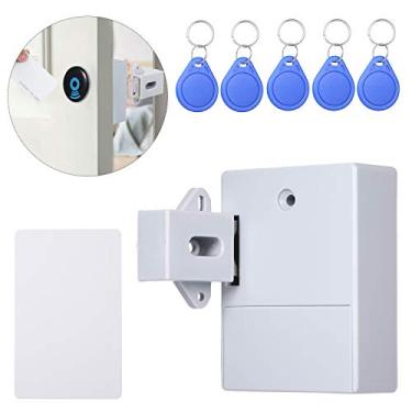 Imagem de Fechadura de armário oculto RFID DIY Abertura livre Sensor inteligente Gaveta de sapatos para guarda-roupa Fechadura eletrônica