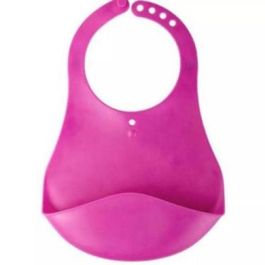 Imagem de Babador Cata MigalhasDe Plástico RosaKababy, Rosa
