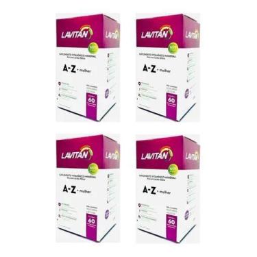 Imagem de Kit 4 Lavitan A-Z Mulher 60 Comprimidos - Cimed