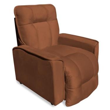 Imagem de Poltrona Confortável Orion do Papai Reclinável em Veludo - SRJ MÓVEIS,