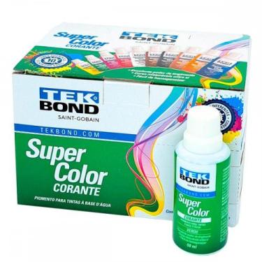 Imagem de Corante Para Tinta Tekbond Verde (50Ml) . / Kit C/ 12 Peças