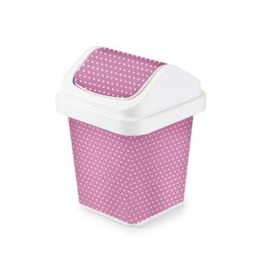 Imagem de Lixeira Poá Pia Cozinha 4l Cesto De Lixo Com Tampa Basculante - Monte 