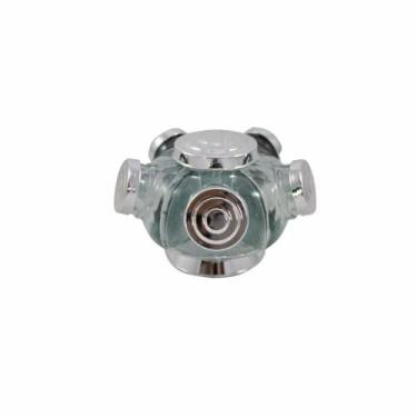 Imagem de Baleiro De Vidro Giratório Mini Boêmia Prata