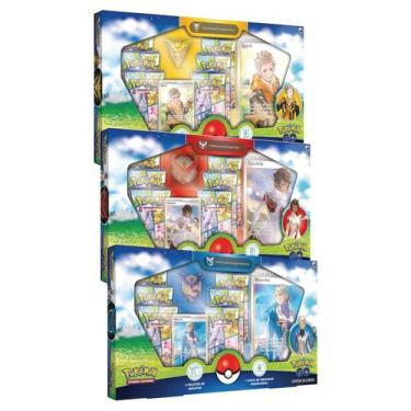 Imagem de Box Pokémon GO Coleção Especial Kit 3 Equipes - Copag