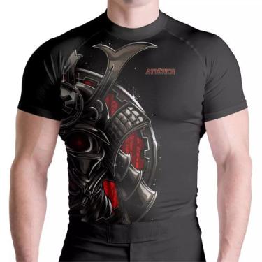 Imagem de Rash Guard Black Samurai Mc Atlética Esportes, Preto, GG