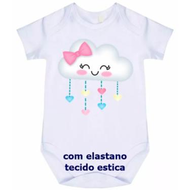 Imagem de body bebê nuvem chuva de amor cód 861 - nick aloha, Branco, M