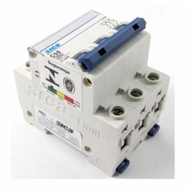 Imagem de Disjuntor Din Tripolar - Sica- Curva C, 25 Amp.